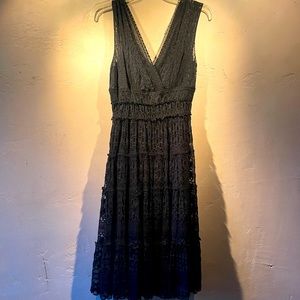 Classy Black Lace Midi Dress size S